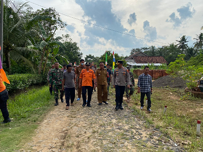 Kapolres Mesuji Tinjau Dua Lokasi Bencana Alam